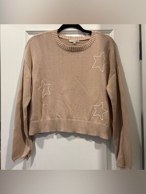Z Supply Sienna Open Star Sweater in Birch size Small